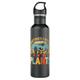 Manchmal habe ich meine Pflanze im Sonnengarten ge Edelstahlflasche