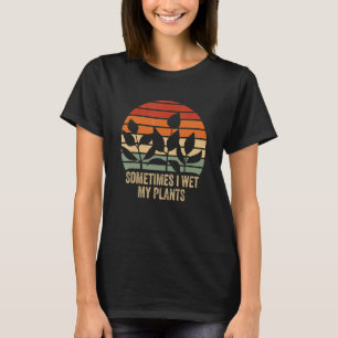 Manchmal habe ich meine Pflanze zu sehen Retro Vin T-Shirt