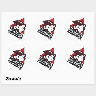 Manchmal ist der Sticker für den Affen