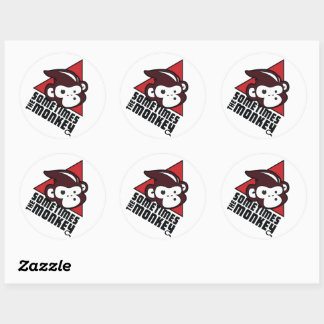 Manchmal ist der Sticker für den Affen