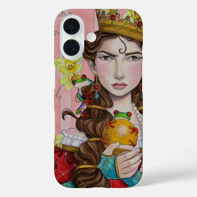 Manchmal ist er nur ein Frosch iPhone 16 Hülle (Rückseite)