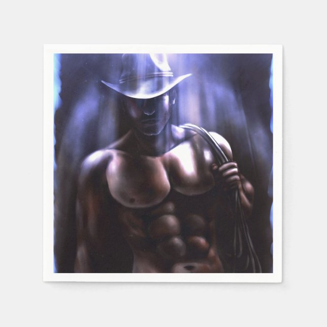 Manchmal ist es Himmel - Cowboy Serviette (Vorderseite)
