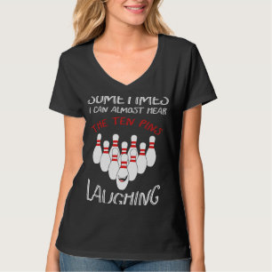 Manchmal kann ich fast hören, das zehn Button lach T-Shirt