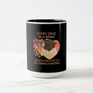 Manchmal kommt ein Hund in dein Leben Zweifarbige Tasse