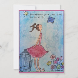 Manchmal muss es einfach gelassen werden feiertagskarte