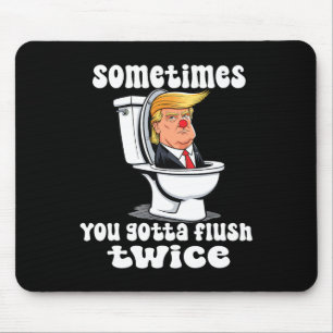 Manchmal muss man zweimal spülen Lustig Mousepad