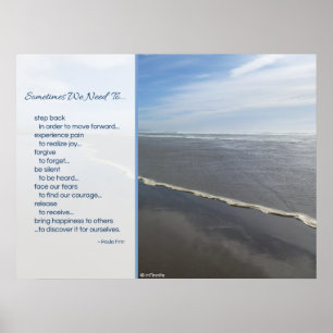 Manchmal müssen wir...Inspirationsplakat Poster