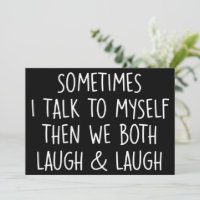 Manchmal rede ich mit mir selbst Lachen & Lachen S
