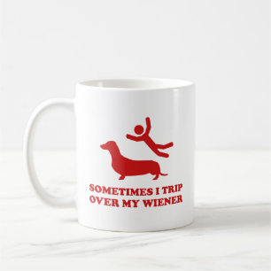 Manchmal reise ich über meine Dackel Kaffee-Tasse Kaffeetasse