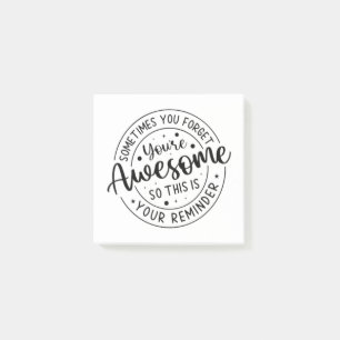 Manchmal vergessen Sie Ihr Phantastisches Post-it Klebezettel