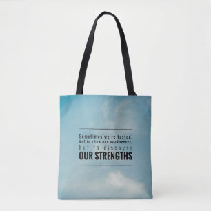 Manchmal werden wir geprüft tasche