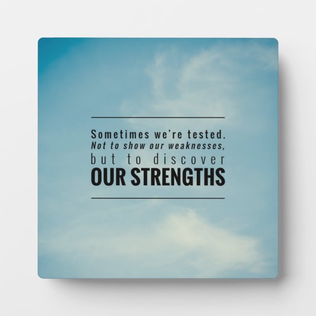 Manchmal werden wir getestet fotoplatte (Vorderseite)