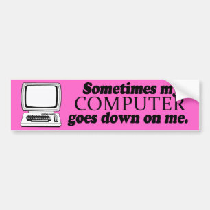 MANCHMAL WIRD MEIN COMPUTER AUF MIR -.png Autoaufkleber