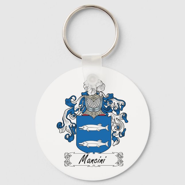 Mancini Familienwappen Schlüsselanhänger (Vorderseite)