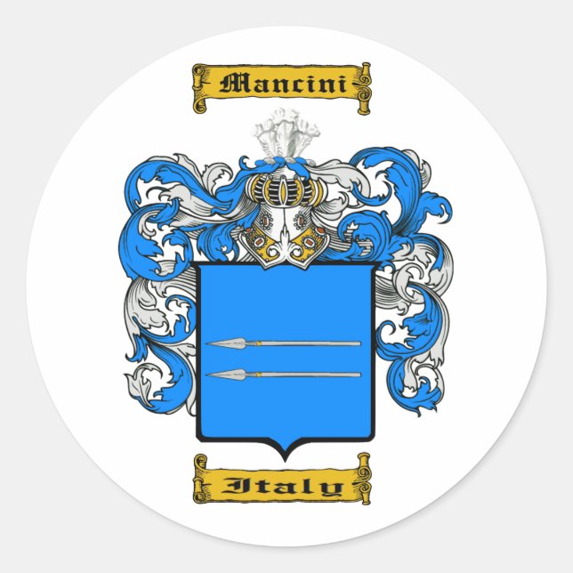 Mancini Runder Aufkleber (Vorderseite)