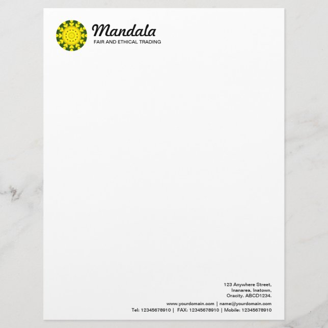 Mandala 035 briefkopf (Vorderseite)