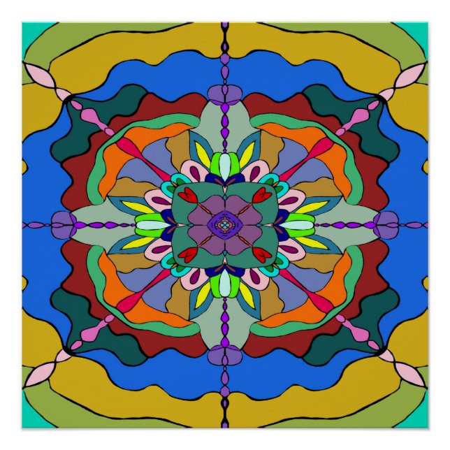 Mandala 1 poster (Vorderseite)