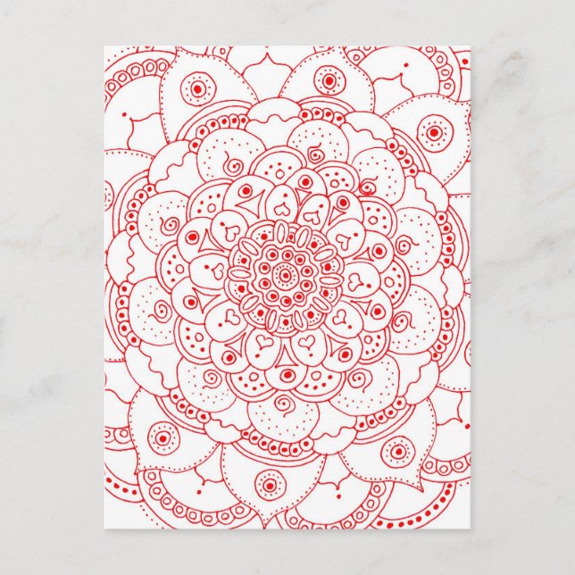 Mandala 2 Postcard Postkarte (Vorderseite)
