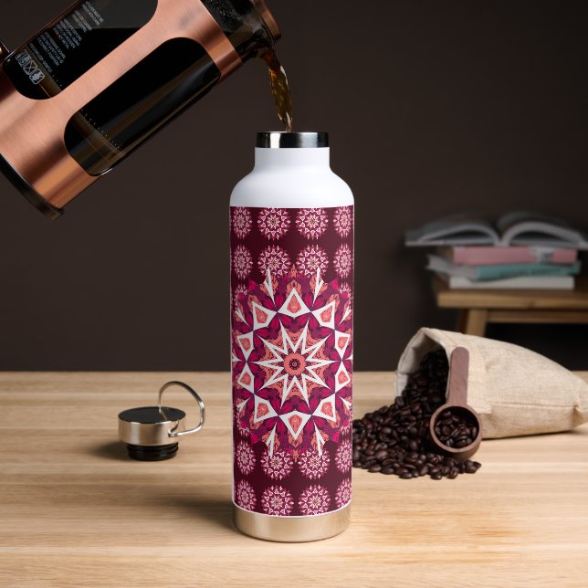 Mandala 3 Wasserflasche Trinkflasche (Kaffee)