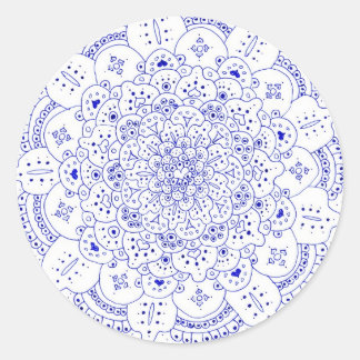 Mandala 5 Round Stickers