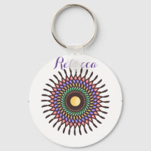 Mandala Abstraktes Hübsches Muster Schlüsselring