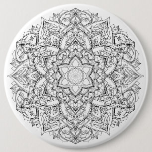 Mandala-Abzeichen Button
