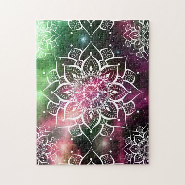 Mandala Aquarellnebel-Yoga-Zen (Vertikal)