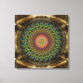 Mandala Armenian Alphabet Leinwanddruck