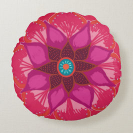 Mandala Art Brushed Polyester Rundkissen Rundes Kissen