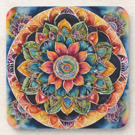 Mandala Art Colorful Getränkeuntersetzer