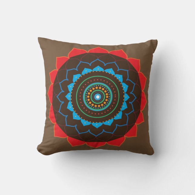 Mandala Art Cushion Kissen (Vorderseite)