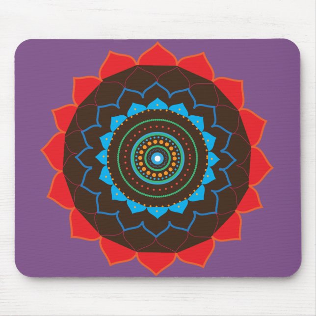 Mandala Art Foto Mousepad (Vorne)