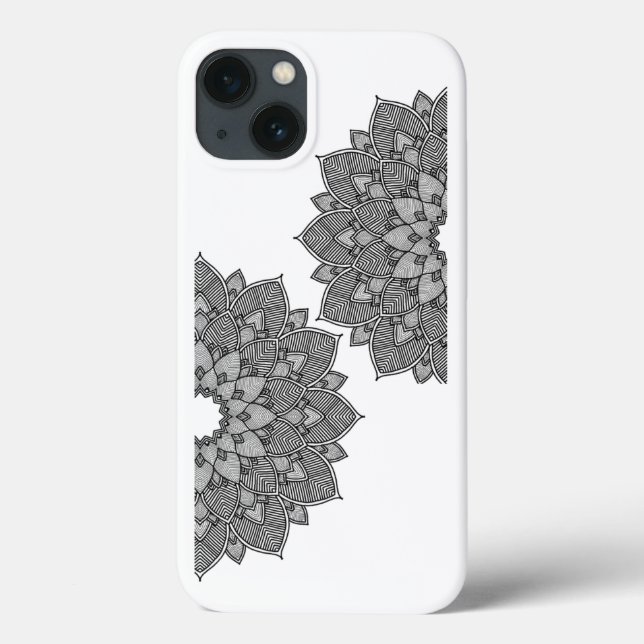 Mandala Art iPhone Cover - Boho Style (Rückseite)