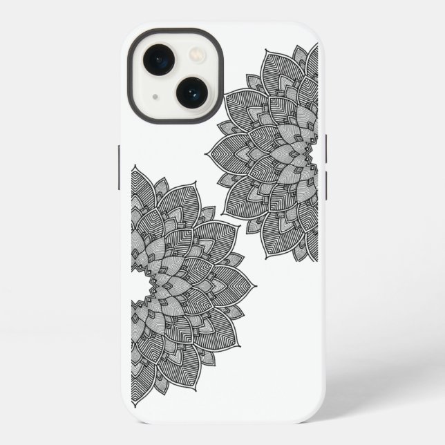 Mandala Art iPhone Cover - Boho Style Hülle (Rückseite)