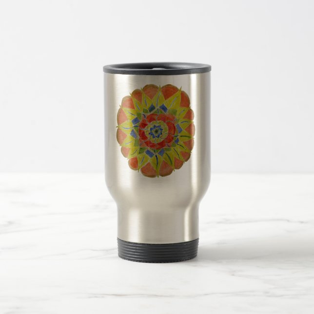Mandala Art Stainless Steel Tasse (Mittel)