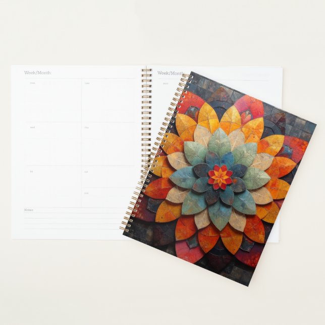 Mandala Art Textured Blume Planer (Anzeige)