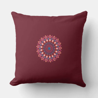 mandala art Throw Pillow Kissen