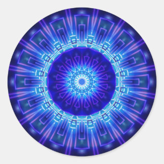 Mandala Atlantis, erstellt von Tutti Runder Aufkleber