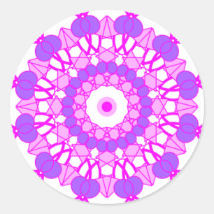 Mandala-Aufkleber Runder Aufkleber