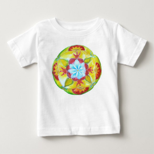 Mandala Baby Bodysuit Baby T-shirt (Vorderseite)