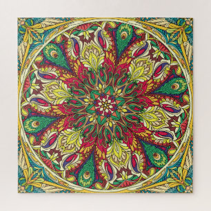Mandala-Bandana: Vintage nahtloses Design.