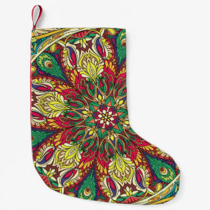 Mandala Bandana: Vintages Nahtloses Design. Kleiner Weihnachtsstrumpf