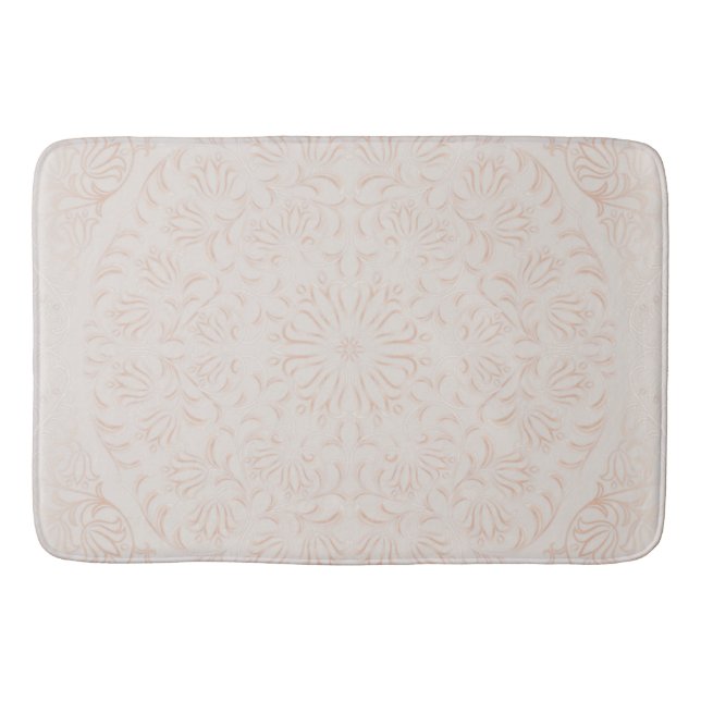 Mandala Baroque Blume Muster Design Badematte (Vorderseite)