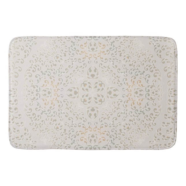 Mandala Baroque Ornament Design Badematte (Vorderseite)