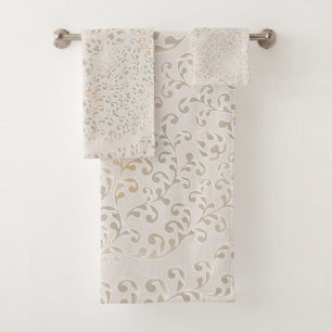 Mandala Baroque Ornament Design Badhandtuch Set