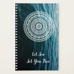 Mandala Blanc Laissez la mer vous libérer