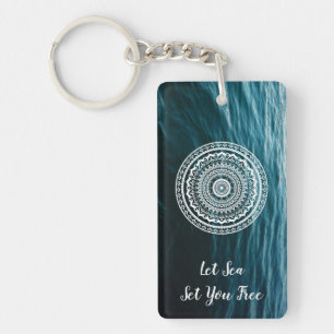 Mandala Blanc Laissez la mer vous libérer