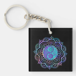 Mandala bleu et violet