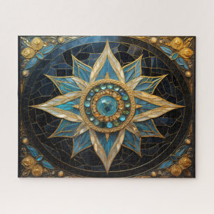 Mandala Blue Gold
