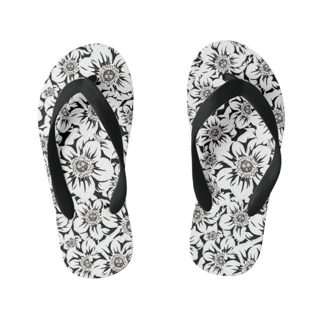 Mandala-Blume 6 Kinderbadesandalen (Fußbett)